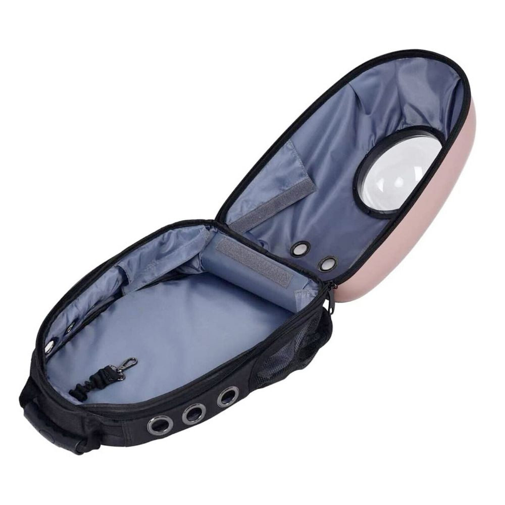 Mochila de viaje para mascotas Pandora amarilla, varios colores, diseño transpirable, paneles en dos lados y en la parte inferior para el flujo de aire, duradera, 12,6" x 11,5" x 16,5"