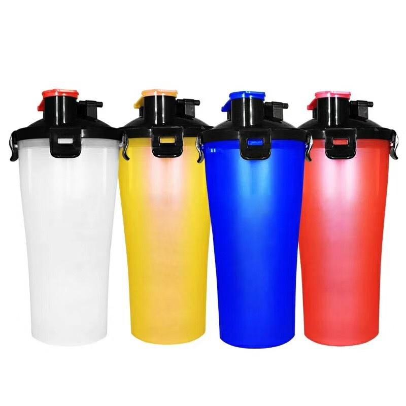 Botella de agua 2 en 1 Yap & Paw, varios colores, liviana, fácil de dispensar, apta para viajes, sin BPA, cuencos plegables, capacidad de agua de 350 ml, capacidad de croquetas de 250 g, duradera
