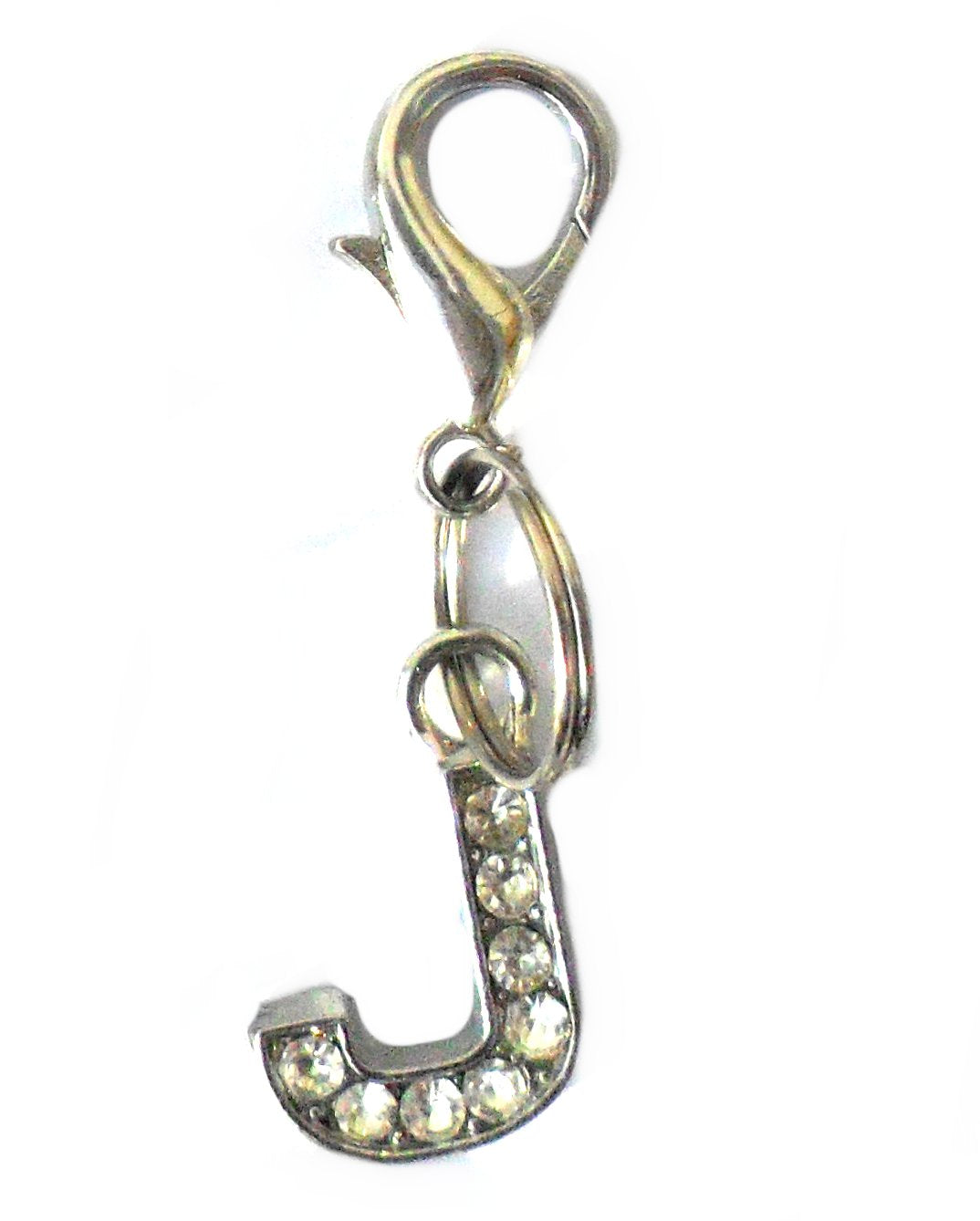 Dijes para mascotas con letras de cristal de la AZ