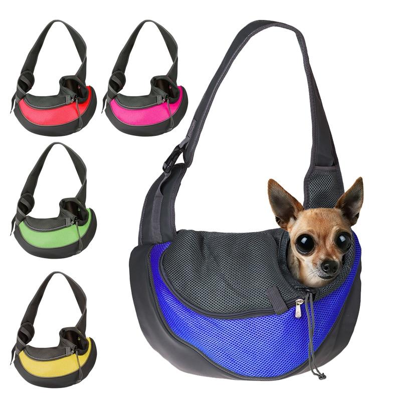 Bolsa de hombro para transportar mascotas Pandora amarilla, varios colores, diseño liviano y transpirable, correa de hombro cómoda, hebilla de correa, gancho incorporado y cierre de velcro para un transporte seguro, duradera