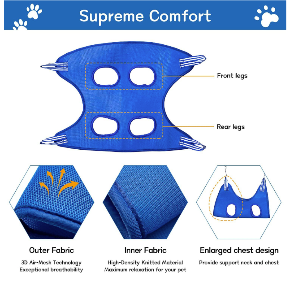 Bolsa de sujeción para el cuidado de mascotas pequeñas Pandora amarilla con hamaca, ventilación, visibilidad, cuidado sin estrés, ajuste ajustable, transpirable y cómoda, duradera