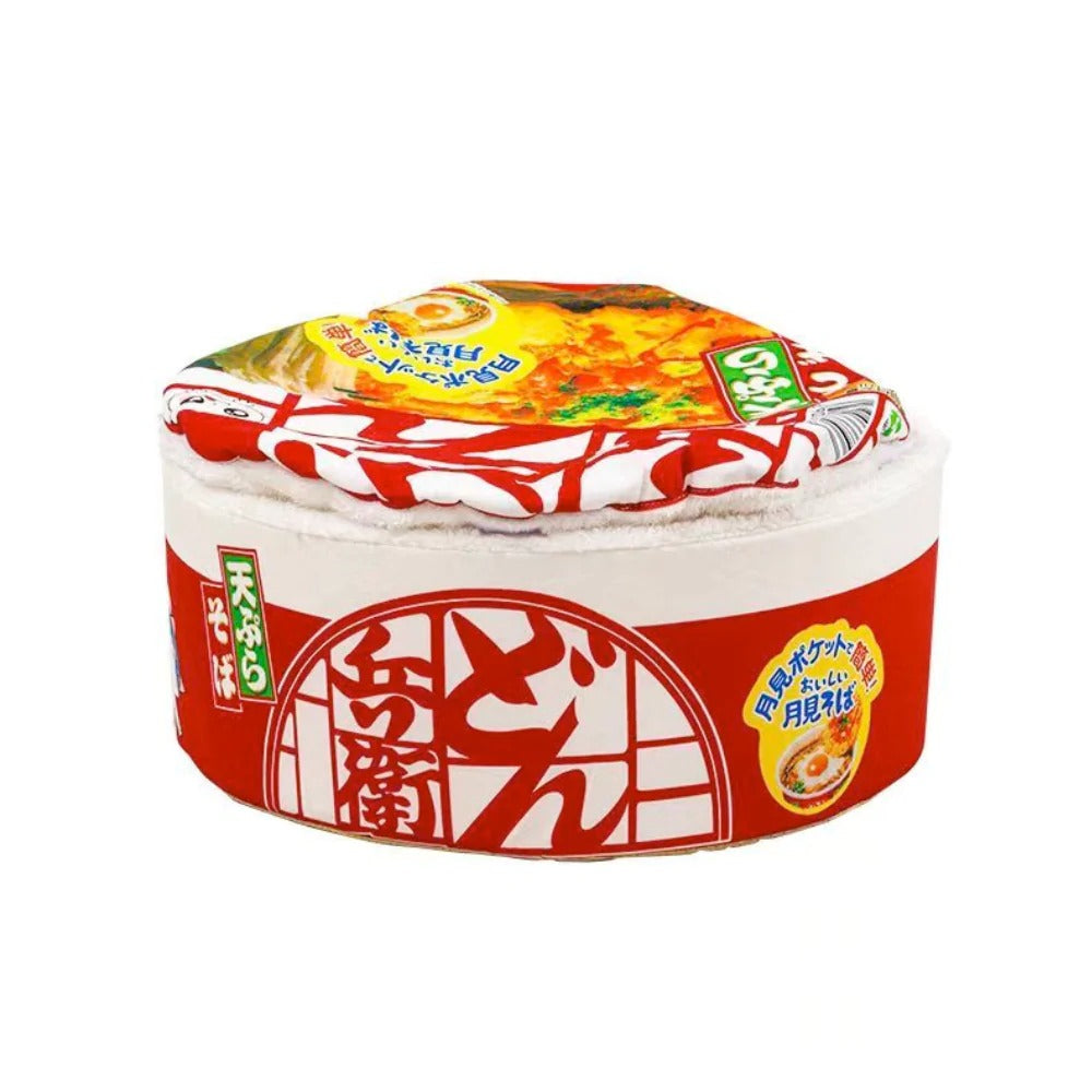 Cama para mascotas de 3 piezas con forma de ramen, color amarillo Pandora, acogedora, con tapa extraíble y forro polar suave para gatos, perros y mascotas pequeñas